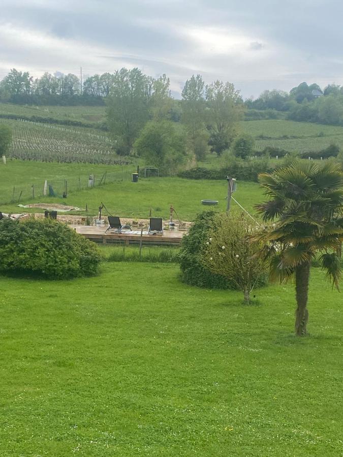 Suite campagnarde de 40 m2 avec vue sur les vignes au Château Camponac Bourg Extérieur photo
